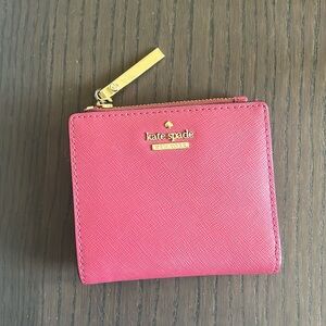 Pink Kate spade bifold wallet